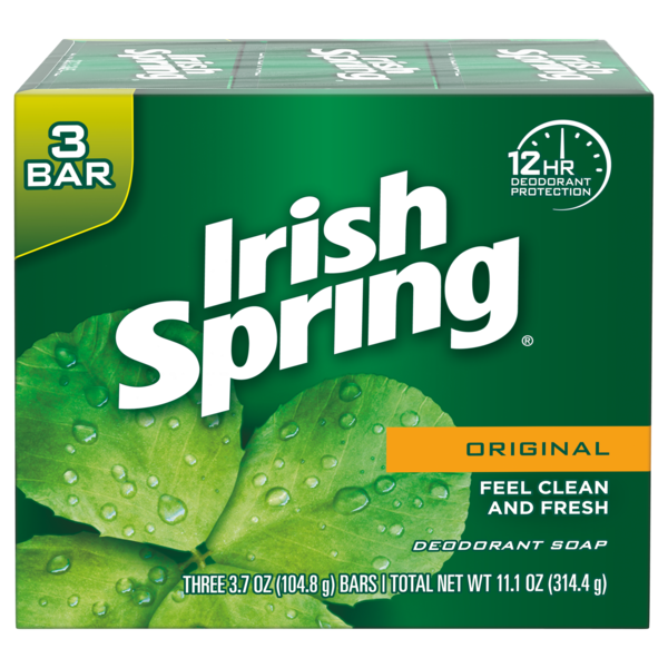 Irish Spring Bar Soap Original 3 Bar 11.25 oz., PK18 114177